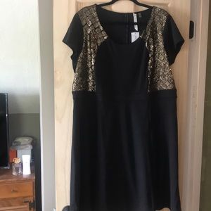 NY Collection for Women Black Dress - Plus Size